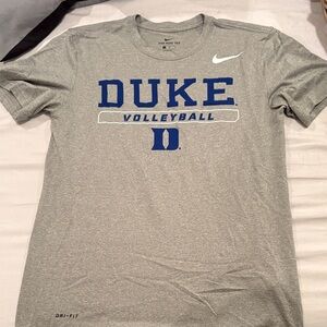 Nike Dri-FIT Duke Volleyball Athletic Tee Women’s M Gray